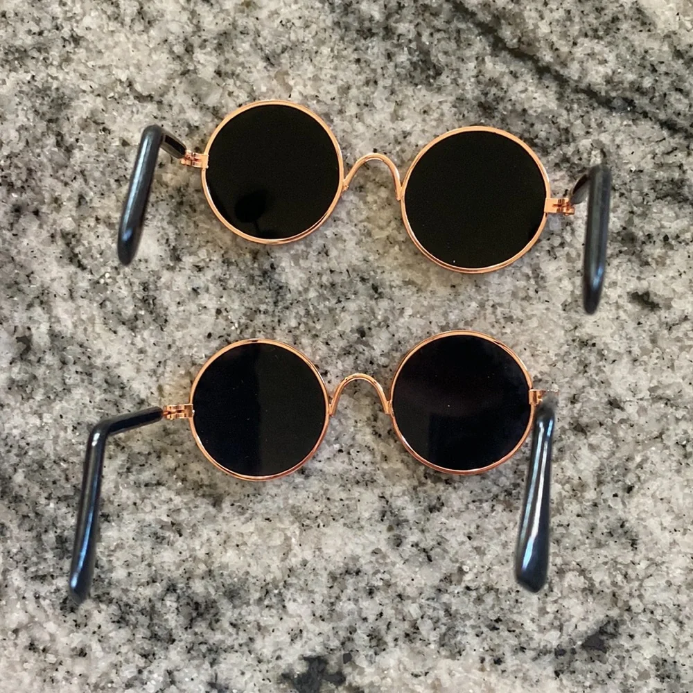 Two pair of mini cat sunglasses